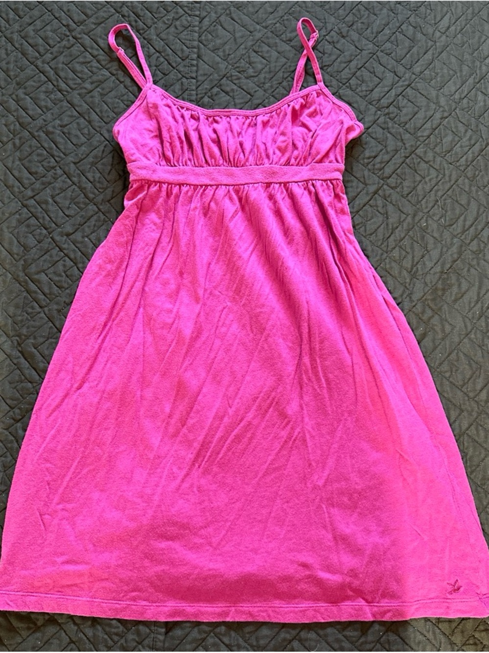 Mini babydoll aerie Fuchsia Tiered Cotton Dress